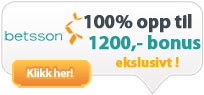 Få €100 i velkomstbonus hos Betsson!