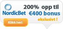 Få €400 i velkomstbonus hos Nordicbet!